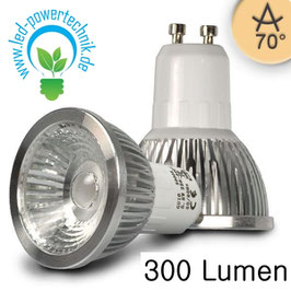 GU10 LED Strahler 5,5W COB, 70° ultra-warmweiss, dimmbar