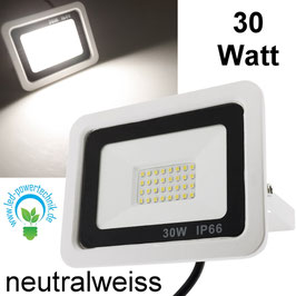 LED-Fluter Black & White 2.0 - 30W, 2450 Lumen, IP65, 4000K, neutralweiß.