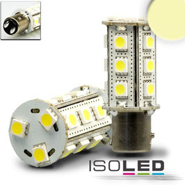 LED BAY15D, 10-30V/DC, 18SMD, 3 Watt, warmweiss