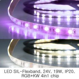 LED Stripes-Flexband, 24V, 19W, IP20, RGB+KW 4in1 chip - 112714