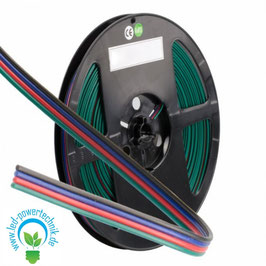 RGB Kabel, 4-polig, Farbkennzeichnung, 4x0,5mm², 1 Bund = 10m