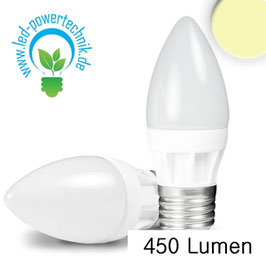 E27 LED Keramik milky Kerze 4,5W, warmweiss