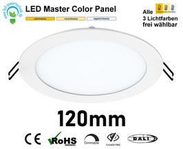 Mastercolor 120 mm LED Rundpanel – Effizient, Blendfrei, Dimmbar