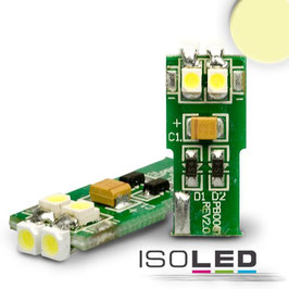LED T10 Leuchtmittel, 10-30V/DC, 6SMD, 0,5 Watt, warmweiss