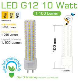 G12 LED Leuchtmittel Fusion 3.0 MAX-S 10 Watt