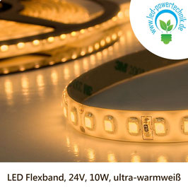 LED Stripes-Flexband, 24V, 10W, IP66, ultra-warmweiss - 111141