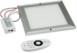 LED Licht-Panel 12W, 296x296mm Lichtfarbe+Lumen per FB regelbar, 900-950lm