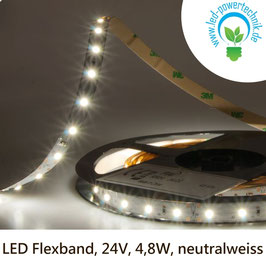 LED Stripes-Flexband, 24V, 4,8W, IP20, neutralweiss - 112067