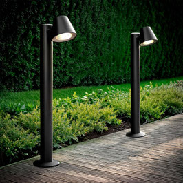 Wegeleuchte Aufbau 74 cm | E27-Fassung | Schwarz