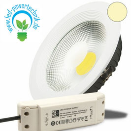 LED Reflektor Downlight 30W COB, weiss, warmweiss