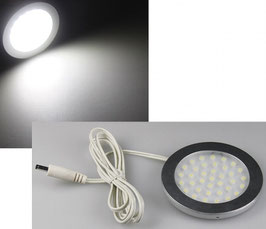 LED-Aufbauleuchte "R90" kaltweiß 3 Watt, 12V=DC , 6000K, 270 Lumen