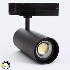 LED-Strahler FocusTrack – 3-Phasen-Schienenstrahler, 30W, CCT, 0-10V dimmbar, Multiwinkel 24°-60°