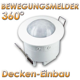 Decken-Einbau Bewegungsmelder 360° max. 1200W