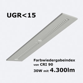 UGR15 LED Panel 120x30 cm | 30W | 4200lm | CCT einstellbar | Premium Line