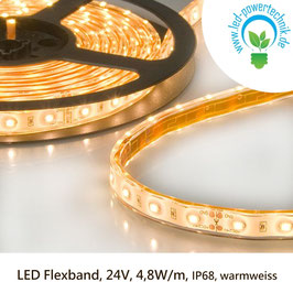 LED Stripes AQUA-Flexband, 24V, 4,8W/m, IP68, warmweiss - 111780