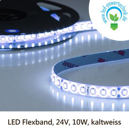LED Stripes-Flexband, 24V, 10W, IP66, kaltweiss - 111670