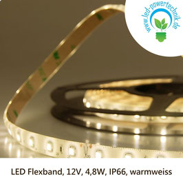 LED Stripes - FLEXBAND, 12V, 4,8W, IP66, WARMWEISS
