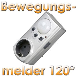 Zwischenstecker mit Bewegungsmelder 120°