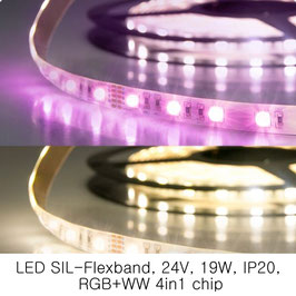LED Stripes-Flexband, 24V, 19W, IP20, RGB+WW 4in1 chip - 112714