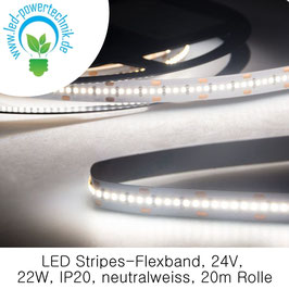 LED Stripes-Flexband, 24V, 22W, IP20, neutralweiss, 20m, - 112939