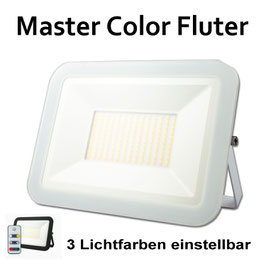 Master Color LED Fluter White - 100W, 11.000lm, IP66, Abstrahlwinkel 120°, 3000K bis 6000K einstellbar