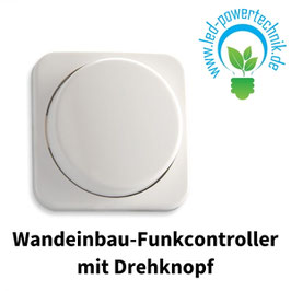 Sys-One 1 Zone Wandeinbau-Funkcontroller mit Drehknopf, weiss, Batteriebetrieb