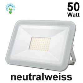 LED Fluter - White - 50 Watt, 5600lm, 4000K neutralweiss, IP65,