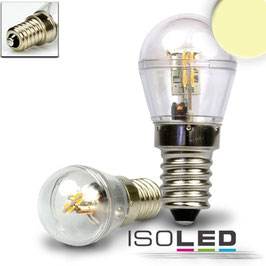 LED E14 Birne, 10-30V/ DC, 16SMD, 0,7 Watt, warmweiss