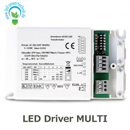 LED Driver MULTI 12V/24V / 350mA/500mA/700mA, dimmbar