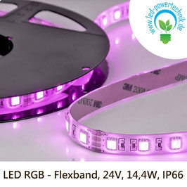 LED RGB Stripes - Flexband, 24V, 14,4W, IP66 - 111027