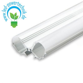 LED Leuchtenprofil LOOP13 Aluminium eloxiert inkl. opal/satinierter Abdeckung 200cm