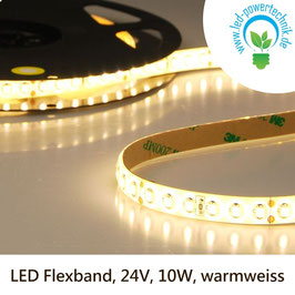 LED Stripes-Flexband, 24V, 10W, IP66, warmweiss