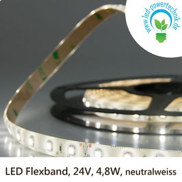 LED Stripes Flexband, 24V, 4,8W, IP66, neutralweiss