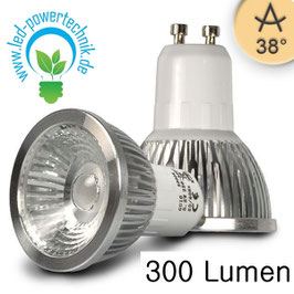 GU10 LED Strahler 5,5W COB, 38° ultra-warmweiss, dimmbar