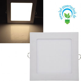 LED Licht-Panel 12W,  17X17cm  850 Lumen, 3000 Kelvin - warmweiß