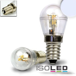LED E14 Birne, 10-30V/ DC, 16SMD, 0,7 Watt, kaltweiss