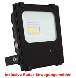 LED Fluter - Black Panther 10W, dimmbar, 1.400lm, 120°, RA>80 mit Radar Bewegungsmelder