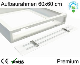 Aufbaurahmen Premium für alle 60x60cm LED Panele aus weiß lackiertem Aluminium