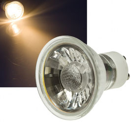 LED Strahler GU10 "X50 COB" 3000k, 400lm, 230V/ 5W, warmweiß