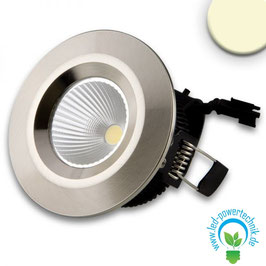 LED Downlight COB, IP54, 8W, Aluminium gebürstet, warmweiss