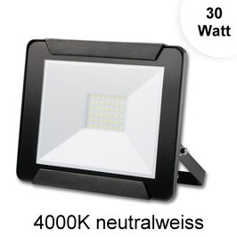 LED Fluter - Black - 30 Watt, 2.400lm, 4000K neutralweiss, IP65,