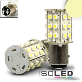 LED BAY15d, 10-30V/DC, 30SMD, 1,5 Watt, warmweiss