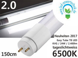 LED T8 EasyTube - 150cm, 24W, 2.400lm, 6.500K Tageslichtweiss