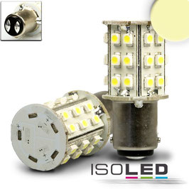 LED BA15d, 10-30V/DC, 30SMD, 2 Watt, warmweiss