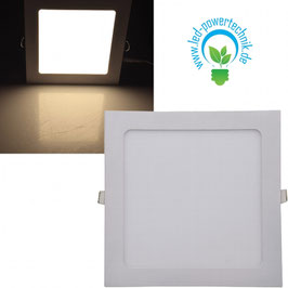 LED Licht-Panel 18W,  22x22cm  1300 Lumen, 3000 Kelvin - warmweiß