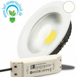LED Reflektor Downlight 30W COB, weiss, neutralweiss