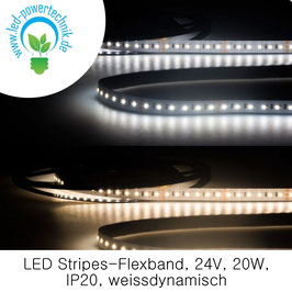 LED Stripes-Flexband, 24V, 20W, IP20, weissdynamisch - 112710