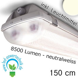 LED Wannenleuchte Titan - IP66 64W, 8500lm, L: 1500mm, neutralweiss