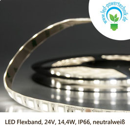 LED Stripes-FLEXBAND, 24V, 14,4W, IP66, NEUTRALWEISS, dimmbar - 111916