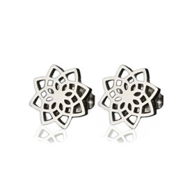 Ohrstecker Mandala silber